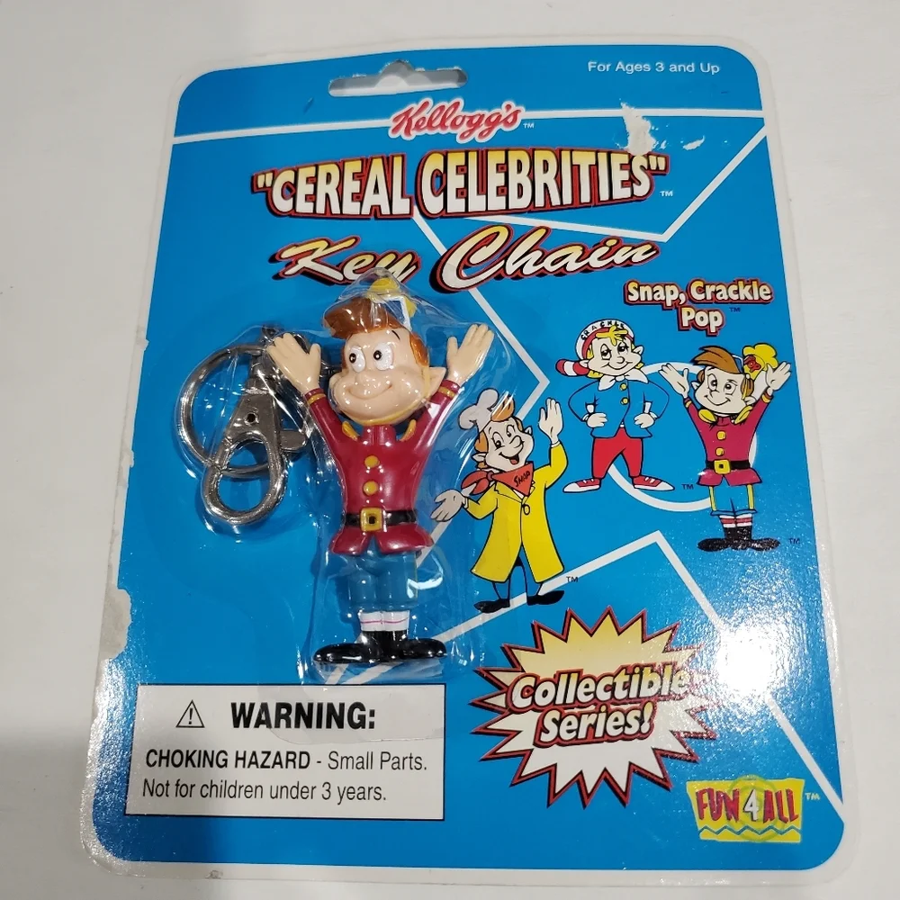 ❤️ Vintage Kellogg’s Cereal Keychain Ornaments and Fisher Price 